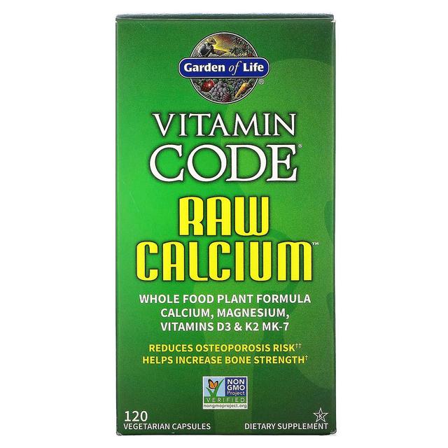 Garden of Life, Vitamin Code, RAW Calcium, 120 Vegetarian Capsules on Productcaster.