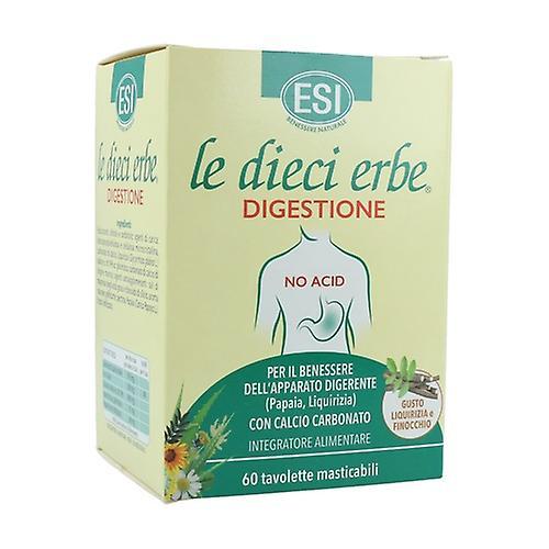 ESI The ten herbs - no acid digestion 60 chewable tablets on Productcaster.