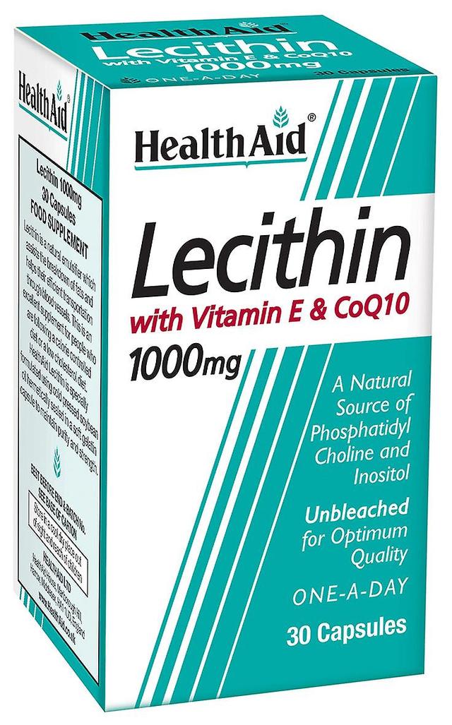 Health aid lecithin with vitamin e & coq10 1000mg 30's on Productcaster.