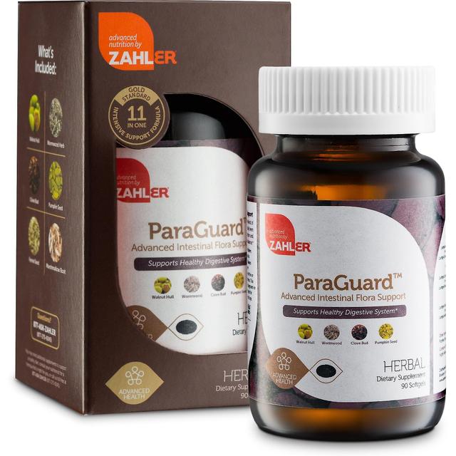 Paraguard, Suplemento digestivo avançado, Suporte intestinal para humanos, Contém absinto, Koshe certificado (90 Softgels) on Productcaster.