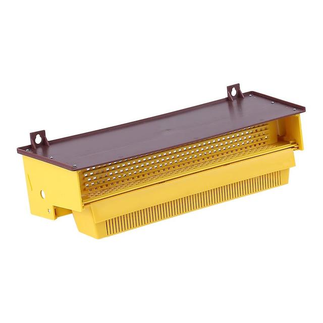 Beekeeping Tool Removable Plastic Pollen Trap with Ventilated Pollen Tray - Yellow on Productcaster.