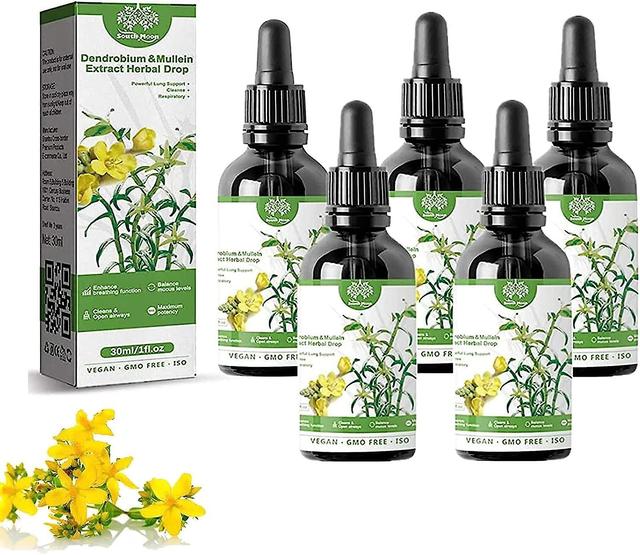 Powerful Lung Support & Cleanse - Dendrobium Mullein Extract 30ml (2) 5PCS on Productcaster.