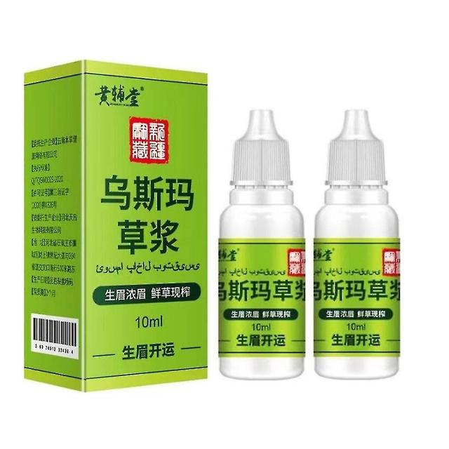 1-3 stuks Usma Grass Growth Voedende Extract Essence Geschikt Voor Wenkbrauwen Wimpers Haarlijn 10ml 2pcs on Productcaster.