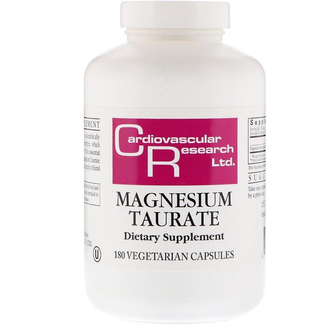 Cardiovascular Research, Magnesium Taurate, 180 Vegetarian Capsules on Productcaster.