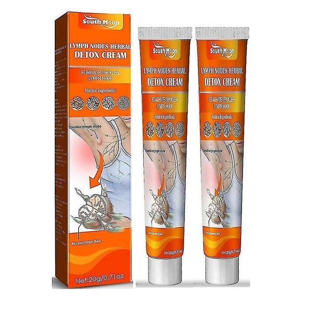 2pcs Lymph Nodes Herbal Detox Cream Anti-swelling Lymphatic Detox Care Cream on Productcaster.