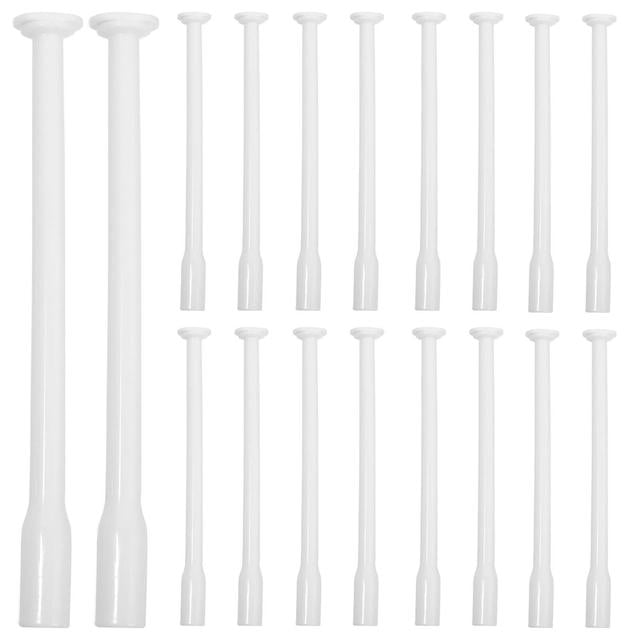 20pcs Disposable Vaginal Applicators Portable Suppository Applicators Household Lubricant Shooters White 13.5X1cm on Productcaster.