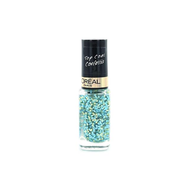 l'orÉal PARiS Nail Top Coat Le Vernis Top Coat Oulala Blue Confettis 928 5 ml 5ml on Productcaster.