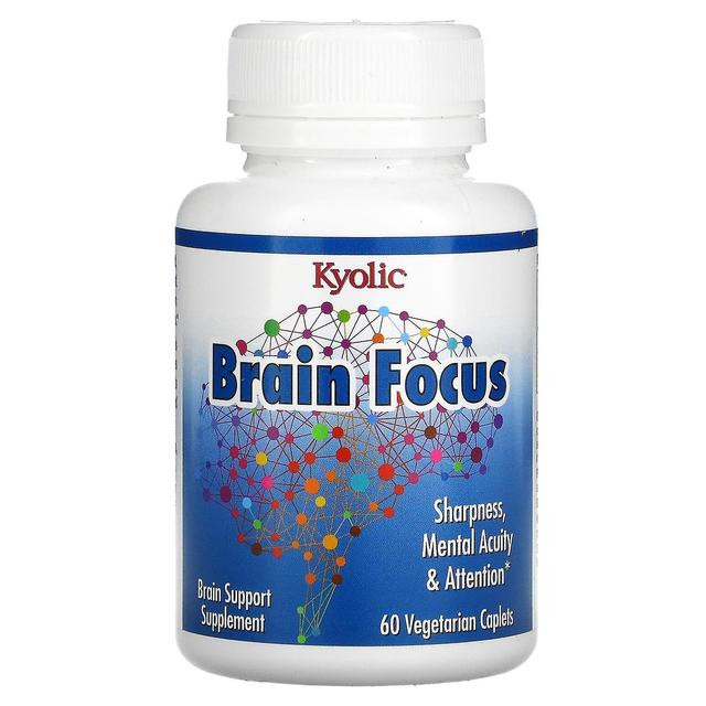 Kyolic Kyoliska, Brain Focus, 60 vegetariska caplets on Productcaster.