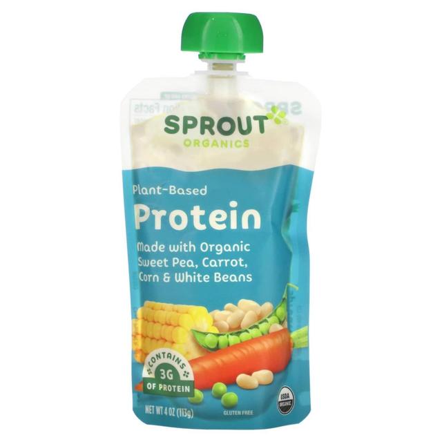 Sprout Organics, Baby Food, Protein, 8 Months & Up, Sweet Pea, Carrot, Corn & White Beans, 4 oz ( 11 on Productcaster.