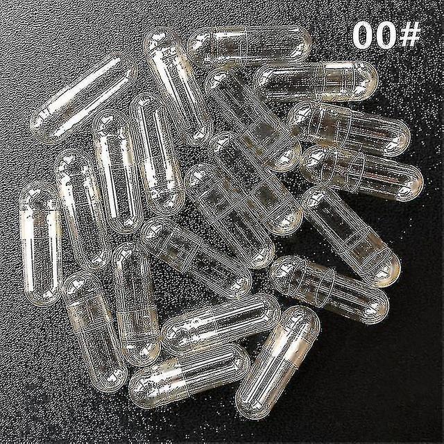 1000pcs Standard Size 00# 0# 1# Empty Capsules Gelatin Clear Capsules Hollow Hard Gelatin Transparent Seperated Joined Capsules(00 1000 Pcs Joined) on Productcaster.