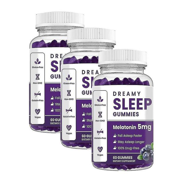 3 Pack Melatonina Gummies - Maximum Strength Sleep Gummies With Eldernon,, Witamina D & C dla wsparcia immunologicznego, Drug Free Sleep Aid, Fall ... on Productcaster.