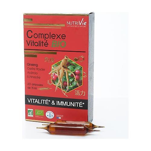 Nutrivie Ampoules - Organic Vitality Complex 20 units of 15ml on Productcaster.