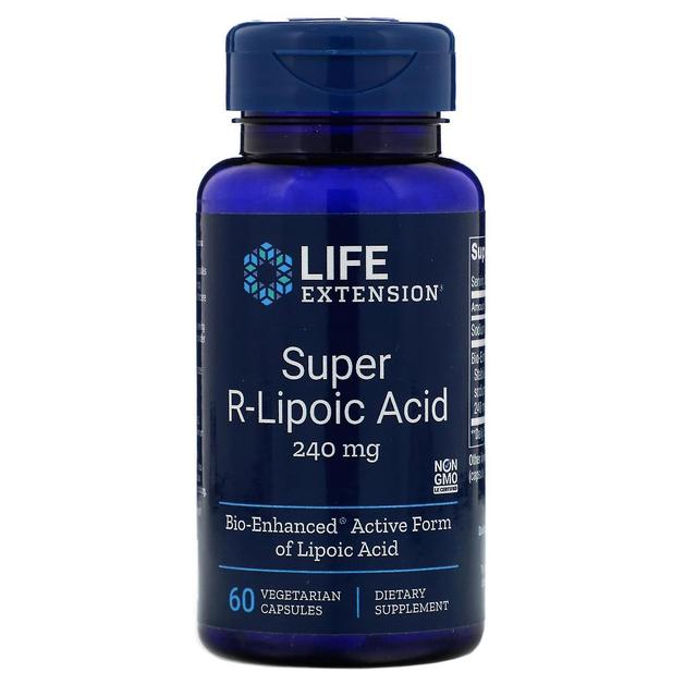 Life Extension, Super R-Lipoic Acid, 240 mg, 60 Vegetarian Capsules on Productcaster.