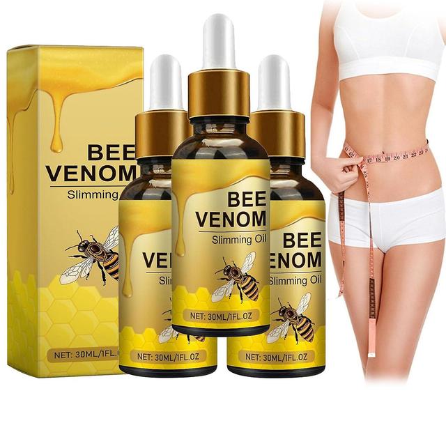 Mamusk Bee Venom Slimming Oil,Bienengift-Schlankheitsl,Bee Venom Lymphatic Drainage and Slimming Oil for Women & Men 3 Pcs on Productcaster.