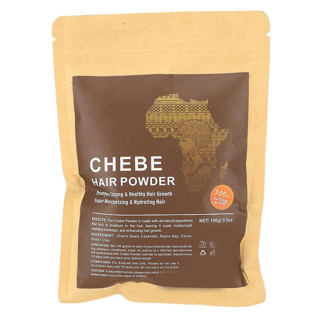 Chebe Hair Growth Powder Reduce Hair Breakage Plant Ingredients Strengthening Hair Care Powder 100g ZUAN on Productcaster.