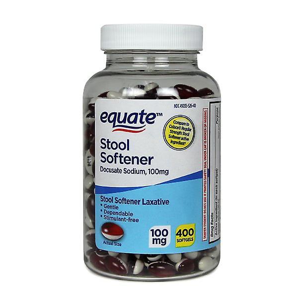 Equate Equiparar o amaciante de fezes laxante 100 mg de géis macios, 400 contagem on Productcaster.