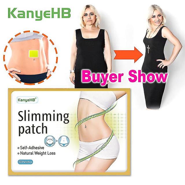 Mja 40pcs / 4bags Patch amincissant Fast Burning Fat&Belly Slim Perdre du poids Produits Herbes naturelles Navel Sticker Body Shaping Patche 40pcs ... on Productcaster.