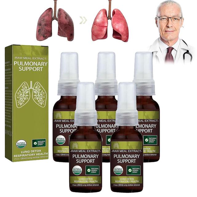 Frusde Breathdetox bylinný sprej na čistenie pľúc, čistí pľúca od odpadu a hlienu, podporuje zdravie pľúc, doplnok zdravia 5pcs on Productcaster.