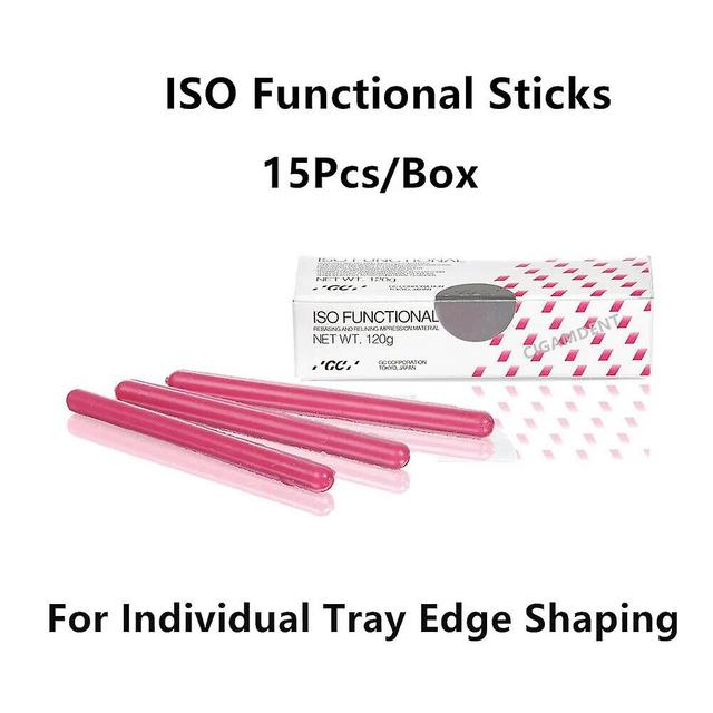 Easyget 1box/15pcs Gc Dental Iso Functional Compound Sticks Rebasing Unterfütterung Abformmaterial Prothese Zähne Individuelles Tray Wachs Gray on Productcaster.