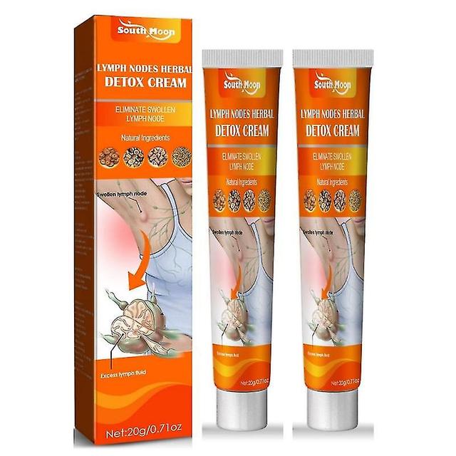 2x Lymphatic Detox Health Cream Massage Repair Ointment Anti-swelling Herbs Cream Unclog The Neck Armpit Breast Lymph Health Care on Productcaster.