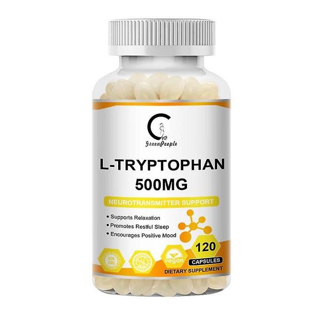 Hikig L-Tryptophan Capsule Antidepressant Adjusting emotions Nervous System Care Help Sleep Pill Anti-Pellagra 120pcs on Productcaster.