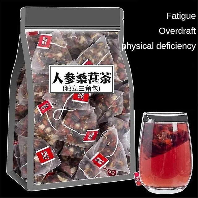 10pcs Health Ginseng, Mulberry, Black Wolfberry, Red Wolfberry, Red Jujube, Flower And Fruit Tea, Tea For Staying Up Late, Fatigue And Weakness on Productcaster.