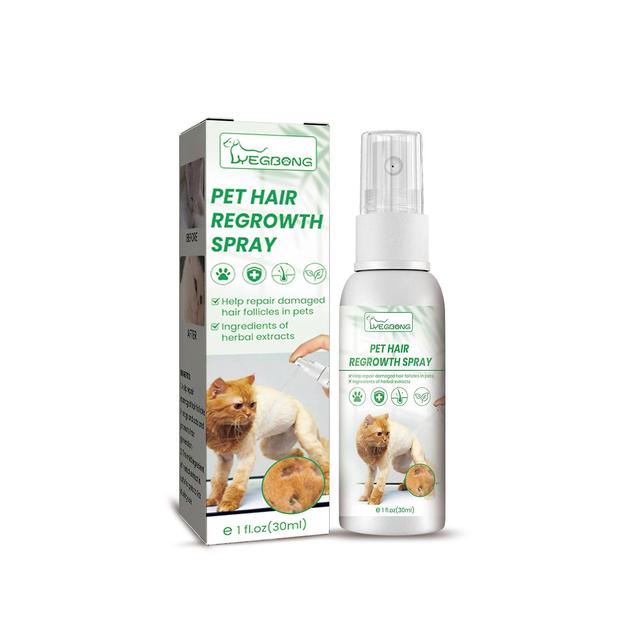 Sychie Pet Hair Growth Supplements Spray, Natural Ingredients Helps Fur Regrowth Due To Surgery Or Illness, Pet Hair Regrowth Spray 1 Pcs on Productcaster.