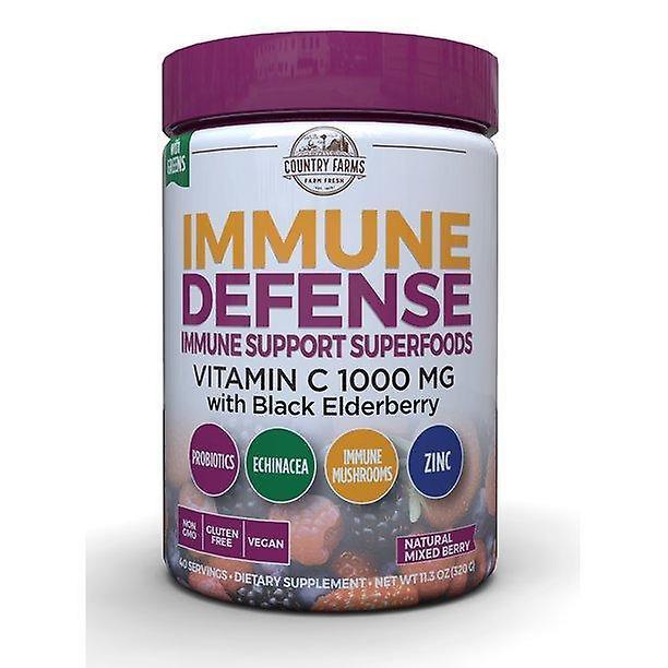 Country farms immune defense superfoods drink mix dietary supplement, berry flavor flavor, 30 servings on Productcaster.