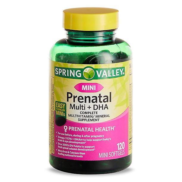 Spring valley mini prenatálny kompletný multivitamín (multi + dha), 120 softgelov on Productcaster.