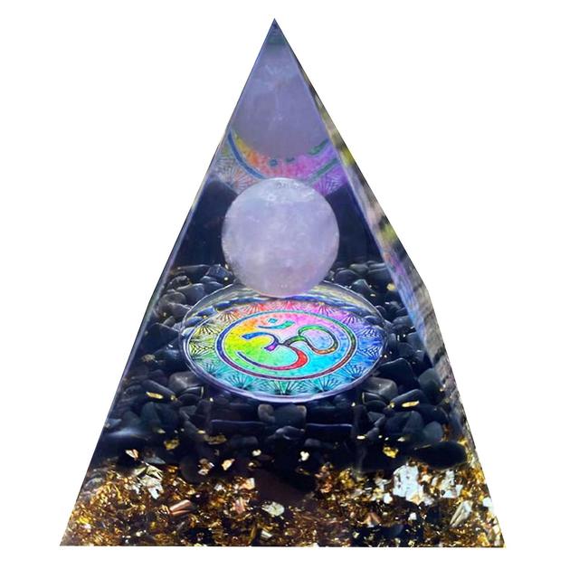 Crystal Pyramid Protection & Positive Energy Generator For Anxiety Relief A5 on Productcaster.