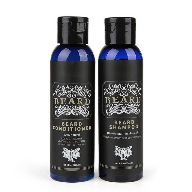 Gegong Men Beard Shampoo And Conditioner Set Face Hair Care Grooming Kit(120ml*2) on Productcaster.