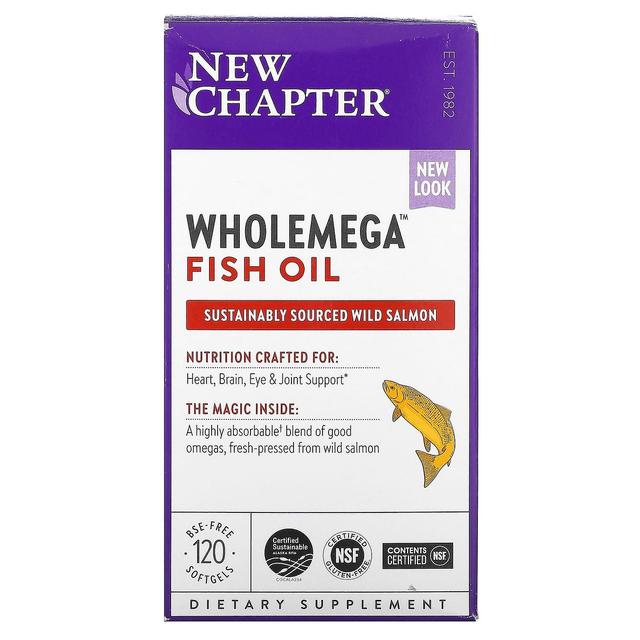 New Chapter Nuovo capitolo, Olio di pesce integrale, 120 Softgels on Productcaster.