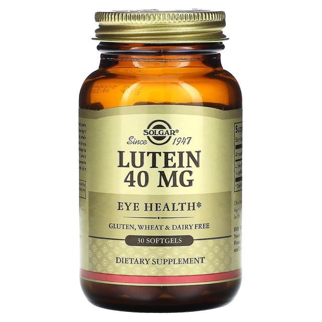 Solgar, Lutein, 40 mg, 30 Softgels on Productcaster.