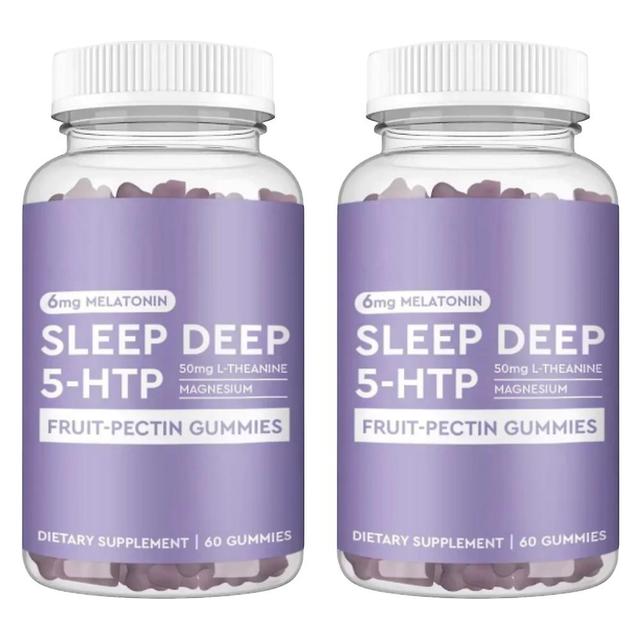 Pastillas para dormir de melatonina Gomitas de salud del sueño Caramelos Aliviar el estrés Mejorar el sueño 2pcs on Productcaster.