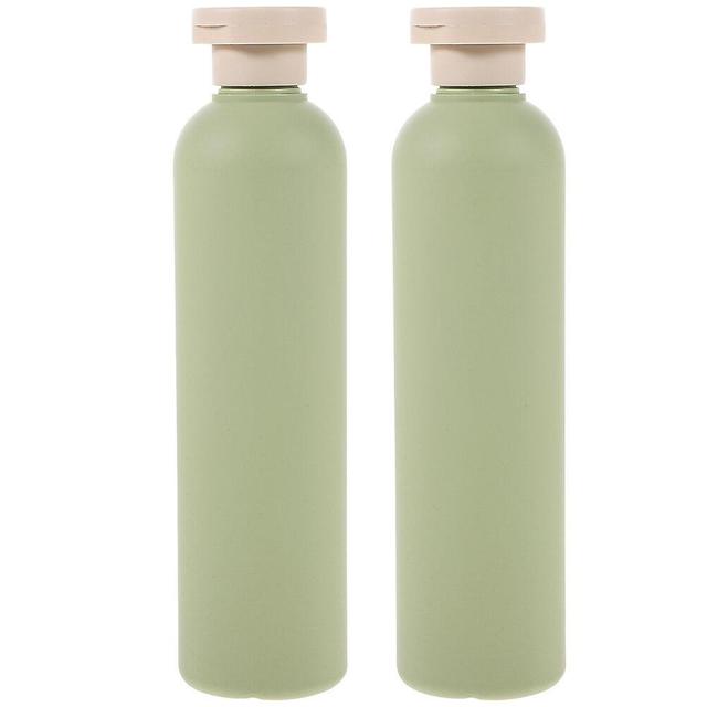 2pcs Squeeze Bottles Refillable Travel Bottles Lotion Bottles with Flips Caps for Creams Shampoo(400ml) Green 19.1X6CM on Productcaster.