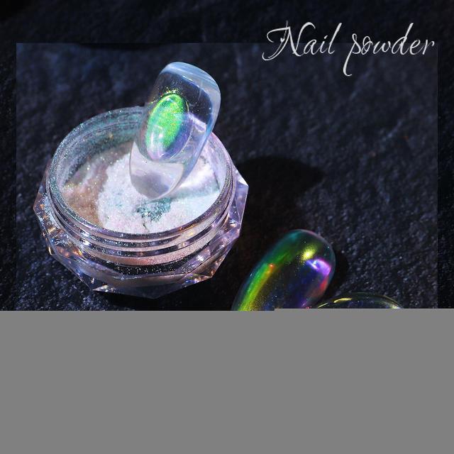 Baodan Multicolor Nail Pearl Powder Ice Muscle Powder Neues High Gloss Powder Ice Through on Productcaster.