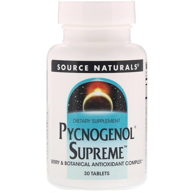 Source Naturals, Pycnogenol Supreme, 30 Tablets on Productcaster.