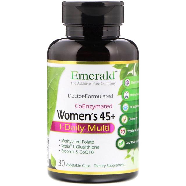 Emerald Laboratories, CoEnzymated Women's 45+ 1-Daily Multi, 30 Vegetable Caps on Productcaster.