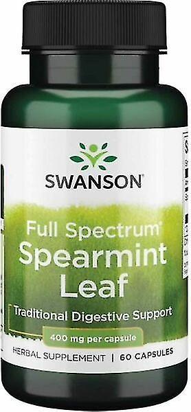 Swanson celé spektrum Spearmint Leaf 400 mg 60 Kapsuly on Productcaster.