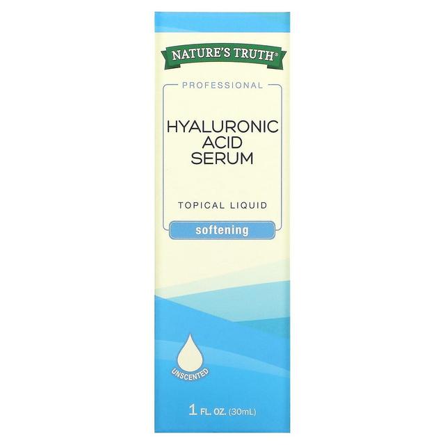 Nature's Truth Luonnon totuus, hyaluronihapposeerumi, hajusteeton, 1 fl oz (30 ml) on Productcaster.