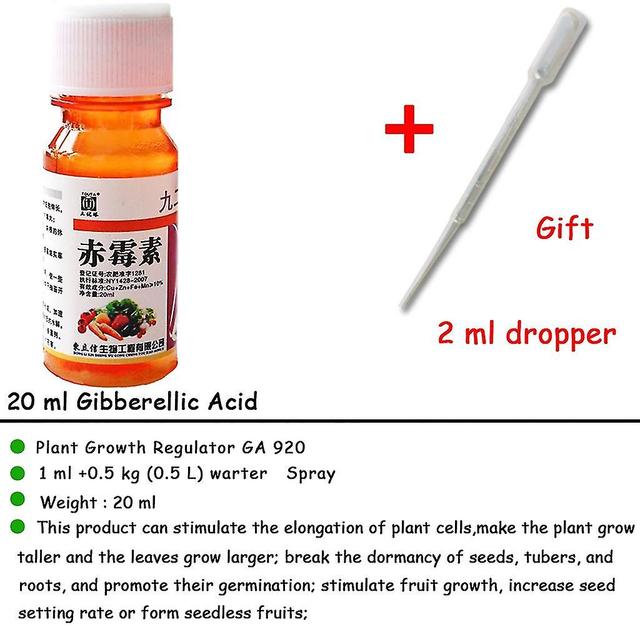 20ml Gibberellic Acid Liquid For Plant Growing 920 Plant Growth Promotion on Productcaster.