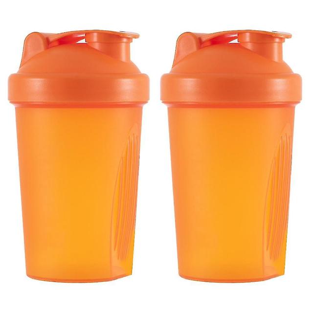 Shaker flaska proteinförvaring för pulverträning Gym Wire Vispbollar orange on Productcaster.