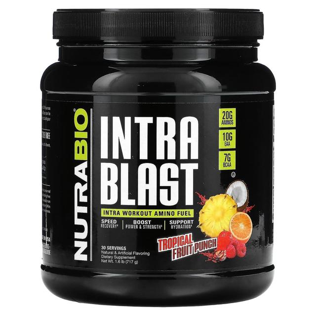 Nutrabio Labs, Intra Blast, Intra Workout Amino Fuel, Tropical Fruit Punch, 1.6 lb (717 g) on Productcaster.