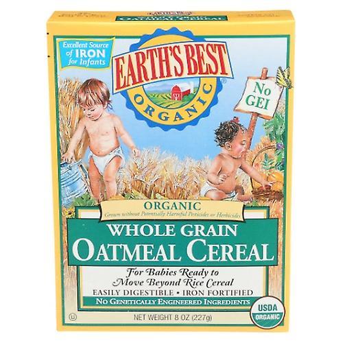 Earth's Best El mejor cereal de avena integral orgánico de la Tierra, 8 oz (paquete de 1) on Productcaster.