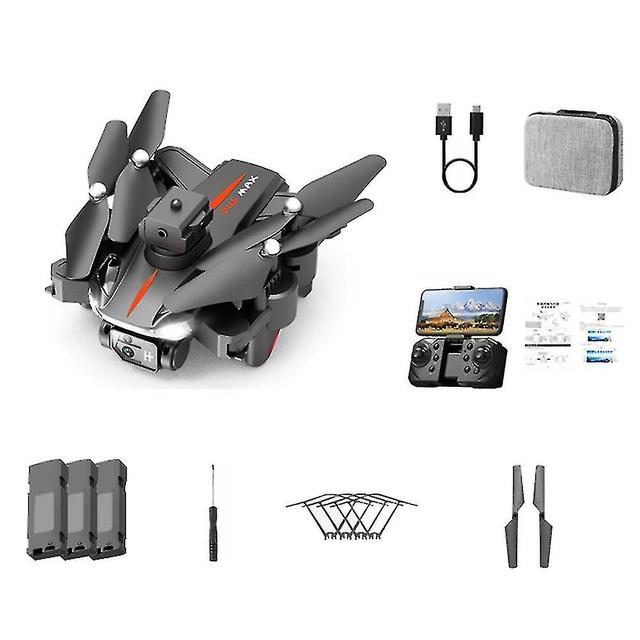 Szmtcv Portable Single Camera/dual Camera Aerial Vehicle 360 Flip Speed Adjustment Quadcopters Gifts For Kid Adult Black Dual 8K 3B on Productcaster.