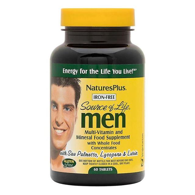 Nature's Plus Source Of Life Men's Multi Iron Free Tabs 60 (3093) on Productcaster.