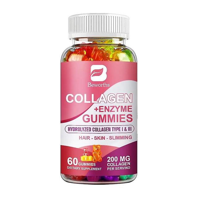 Eccpp 60pc Hydrolyzed Collagen Enzyme Gummies With Biotin For Immune Digestion Healthy Skin, Hair&nail Skin Brightening 60 gummies on Productcaster.