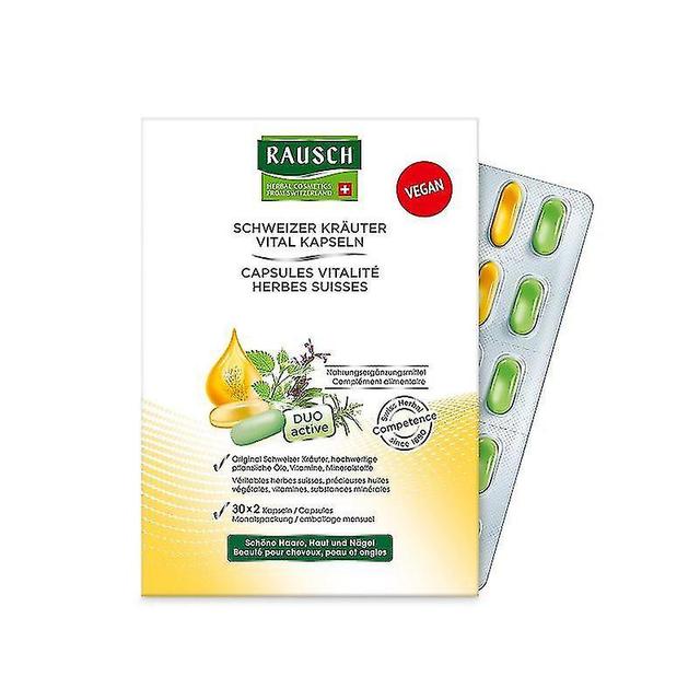 Bimirth Rausch schweiziske urte vitalitet kapsler 30 on Productcaster.