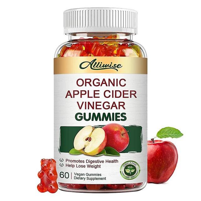 Apple Cider Vinegar Slimming Gummies Natural Digestion for Metabolism Weight & Detox Fat Burner Support Body SculptingTIB TIB . 60pcs on Productcaster.