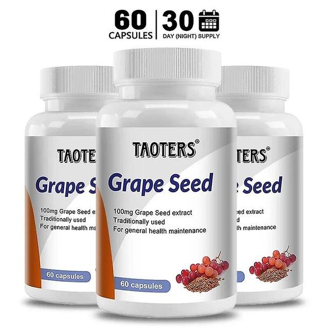 Vorallme Taoters Dietary Supplement with 100mg Grape Seed Extract, 120 Capsules, for General Skin Health 60 count-3 bottle on Productcaster.